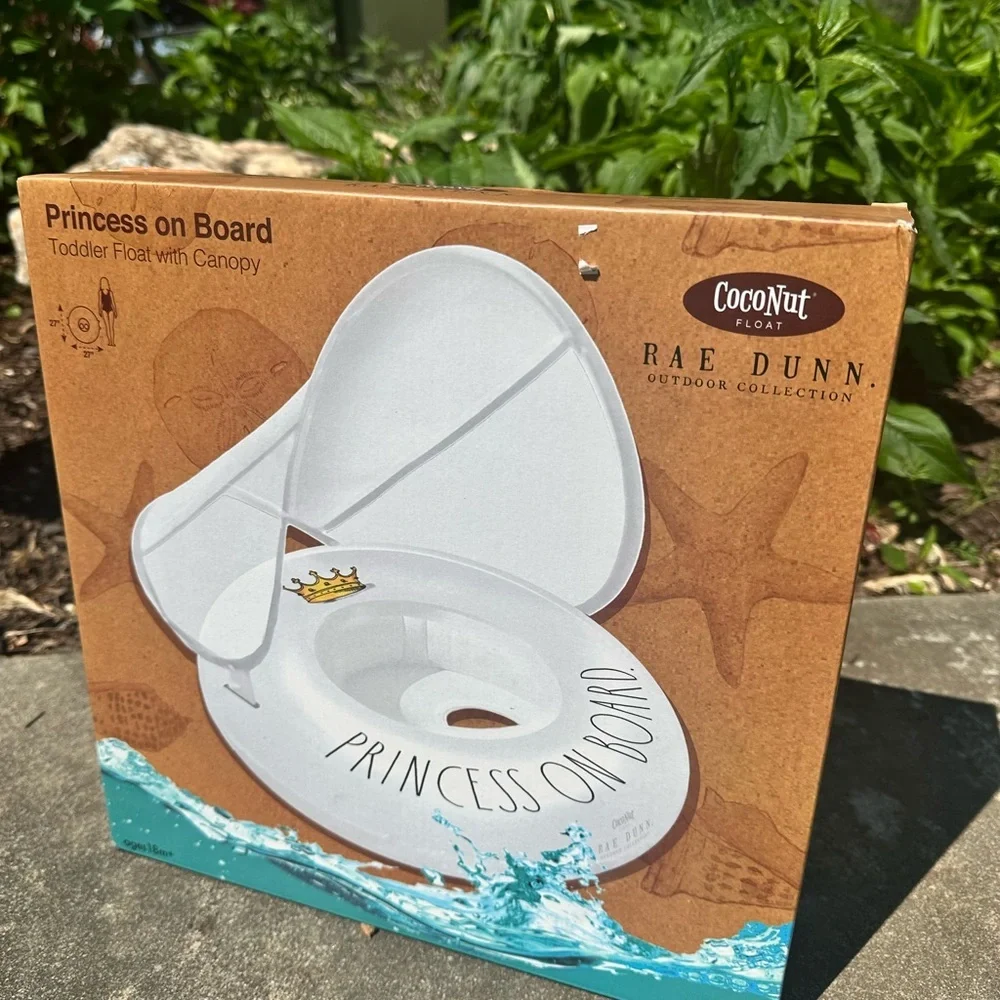 Rae Dunn Splish Splash Toddler Float with Canopy‎ NIB
